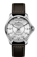 Watch Hamilton Man Khaki Pilot Day Date Auto in Steel H64615555 - H64615555